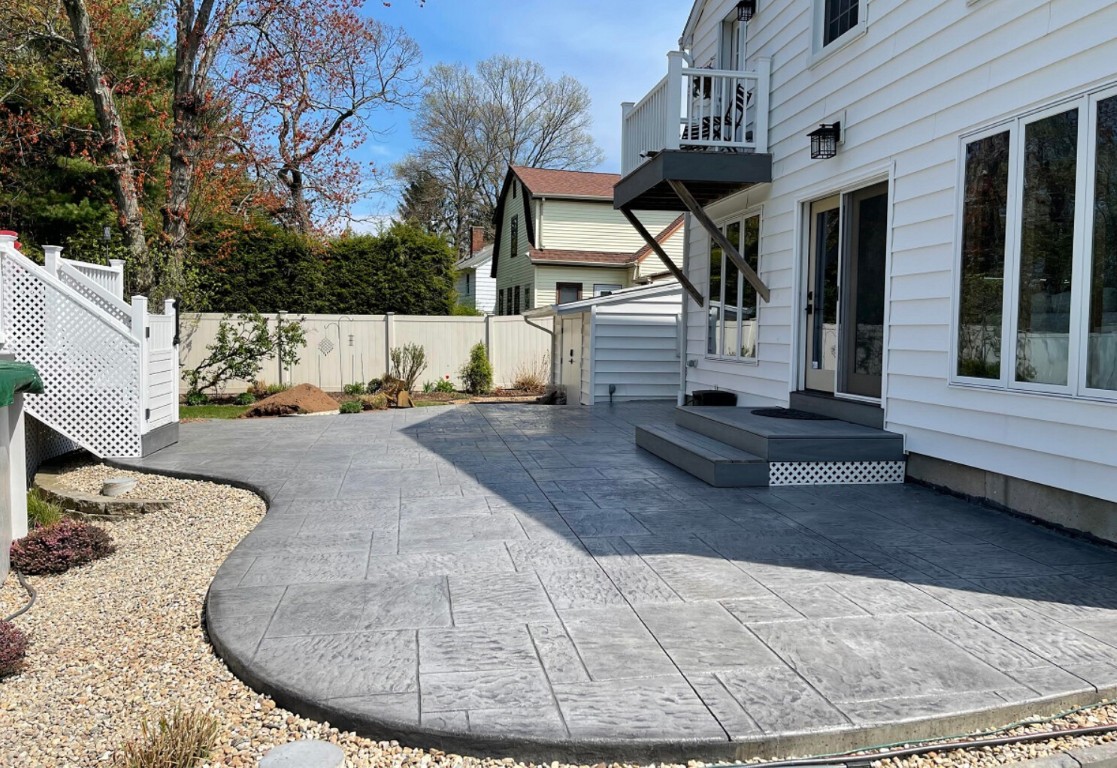 High-quality stamped concrete patio in Fairfield, OH